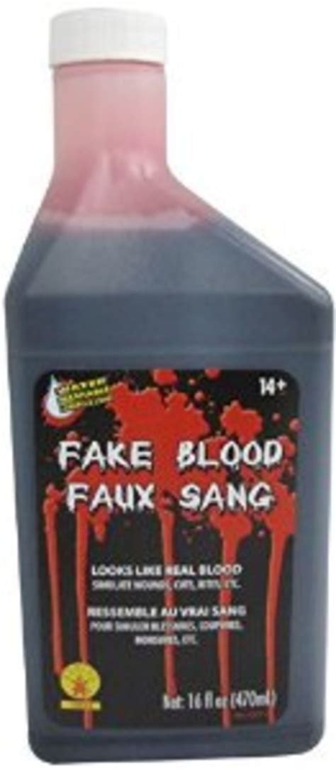 staining clothes with fake blood|non staining stage blood.